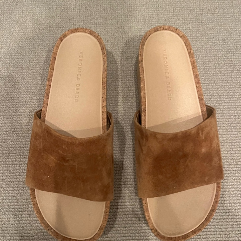 Veronica Beard Brown suede mules. Super comfy, barely worn. Size 10.